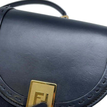 将图像加载到图库查看器中，FENDI Moonlight Shoulder Bag Black8BT346 Leather
