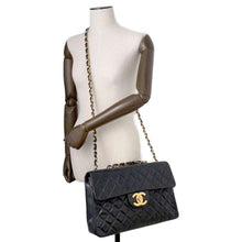 将图像加载到图库查看器中，CHANEL Jumbo Matelasse ChainShoulder Black A01094 Lambskin Size 34
