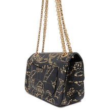 Load image into Gallery viewer, CHANEL 2.55 ChainShoulder Black/Gold AS0874 Embossed Leather
