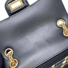 Load image into Gallery viewer, CHANEL 2.55 ChainShoulder Black/Gold AS0874 Embossed Leather
