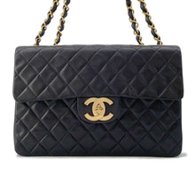 将图像加载到图库查看器中，CHANEL Jumbo Matelasse ChainShoulder Black A01094 Lambskin Size 34
