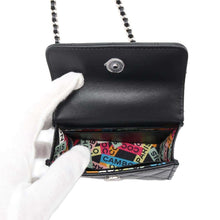 将图像加载到图库查看器中，CHANEL Matelasse Top Handle Mini ChainShoulder Black AP3708 Lambskin
