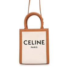 Load image into Gallery viewer, CELINE Vertical hippopotamus Beige/Brown 193302 Canvas Leather Size Mini
