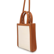 Load image into Gallery viewer, CELINE Vertical hippopotamus Beige/Brown 193302 Canvas Leather Size Mini
