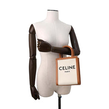 Load image into Gallery viewer, CELINE Vertical hippopotamus Beige/Brown 193302 Canvas Leather Size Mini
