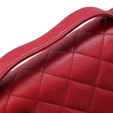 将图像加载到图库查看器中，CHANEL Matelasse CC Logo Business Affinity ChainShoulder Red A93608 Caviar Leather
