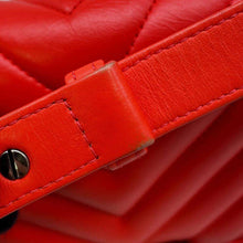 将图像加载到图库查看器中，CHANEL Chevron Boy Chanel ChainShoulder Carnelian A67086 Lambskin
