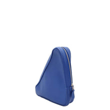 将图像加载到图库查看器中，BALENCIAGA Triangle Clutch Bag Blue 476976 Leather Size M
