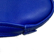 Load image into Gallery viewer, BALENCIAGA Triangle Clutch Bag Blue476976 Leather Size M
