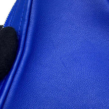 Load image into Gallery viewer, BALENCIAGA Triangle Clutch Bag Blue476976 Leather Size M
