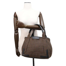 Load image into Gallery viewer, BALENCIAGA Cabas Tote Brown 339933 Wool  Size S
