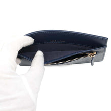 将图像加载到图库查看器中，CHANEL Matelasse Long Wallet Navy Caviar Leather
