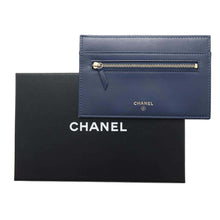 将图像加载到图库查看器中，CHANEL Matelasse Long Wallet Navy Caviar Leather
