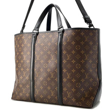 将图像加载到图库查看器中，LOUIS VUITTON Weekend tote Brown M45733 Monogram Macassar Canvas Size GM
