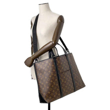 将图像加载到图库查看器中，LOUIS VUITTON Weekend tote Brown M45733 Monogram Macassar Canvas Size GM
