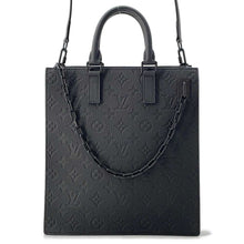 将图像加载到图库查看器中，LOUIS VUITTON Sac Plat Messenger Noir M55924 Monogram Empreinte Leather
