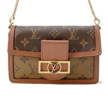 将图像加载到图库查看器中，LOUIS VUITTON Portefeuille・Dauphine Brown/Black M68746 Monogram Monogram Reverse Canvas
