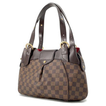 将图像加载到图库查看器中，LOUIS VUITTON Sistina Red N41542 Damier Ebene Canvas Size PM
