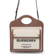 Load image into Gallery viewer, BURBERRY Mini Pocket 2WAY Shoulder Bag Beige/Brown 8039361 Canvas Leather
