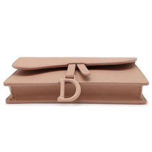 将图像加载到图库查看器中，Dior Ultramatt Saddle Belt Pouch Pink Leather
