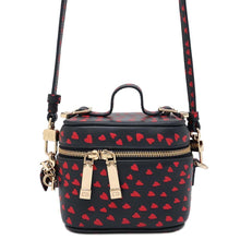 Load image into Gallery viewer, Dior Heart Shoulder Mini Vanity Navy/Red S09180SGA Leather
