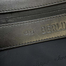 Load image into Gallery viewer, Berluti Complease Calligraphy Crossbody Bag Black Nylon Leather
