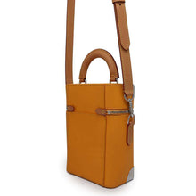 Load image into Gallery viewer, LOUIS VUITTON Vertical Box Trunk SaffronYellow M59666 CowhideLeather
