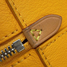 Load image into Gallery viewer, LOUIS VUITTON Vertical Box Trunk SaffronYellow M59666 CowhideLeather
