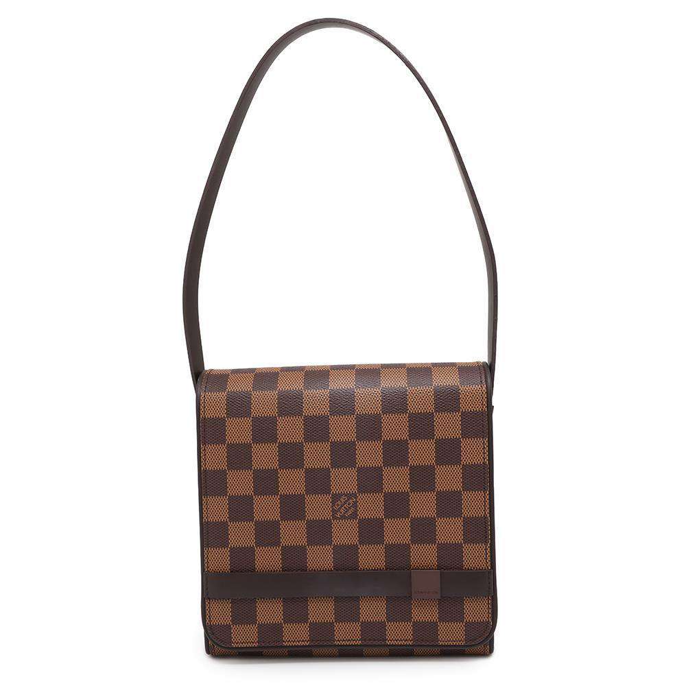 LOUIS VUITTON Tribeca Mini Red N51162 Damier Ebene Canvas