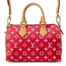 将图像加载到图库查看器中，LOUIS VUITTON Speedy P9 Bandouliere Red M24425 Calf Leather Size 25
