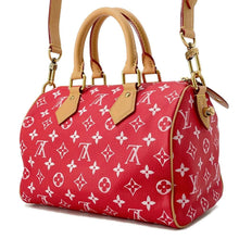 将图像加载到图库查看器中，LOUIS VUITTON Speedy P9 Bandouliere Red M24425 Calf Leather Size 25
