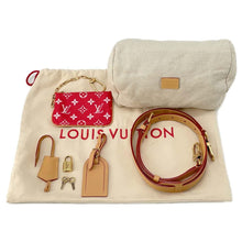 将图像加载到图库查看器中，LOUIS VUITTON Speedy P9 Bandouliere Red M24425 Calf Leather Size 25
