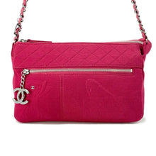 将图像加载到图库查看器中，CHANEL Matelasse ChainShoulder Bag Hawaii Exclusive Red Cotton
