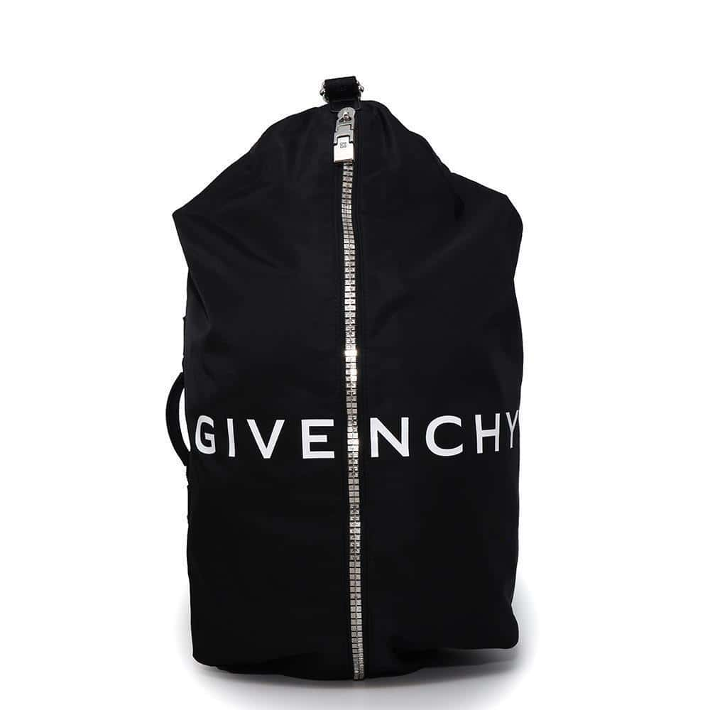 Givenchy Logo G-Zip Backpack Black Nylon