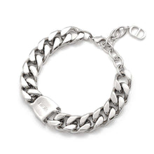 将图像加载到图库查看器中，Dior CDIcon ChainBracelet Silver Metal
