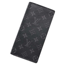 将图像加载到图库查看器中，LOUIS VUITTON Portefeuille Brazza Noir M61697 Monogram Eclipse
