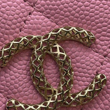 Load image into Gallery viewer, CHANEL Matelasse Bifold Wallet Compact Wallet Pink/Green AP3185 Caviar Leather
