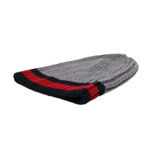 Load image into Gallery viewer, GUCCI Cherie Knit hat Size M Gray/Red 560592 Wool
