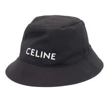 Load image into Gallery viewer, CELINE logo bucket hat Size M Black/White Cotton100%
