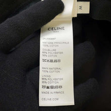 将图像加载到图库查看器中，CELINE logo bucket hat Size M Black/White Cotton100%
