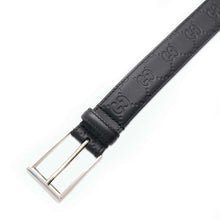 Load image into Gallery viewer, GUCCI Guccissima Belt Size 95 Black474313 Leather
