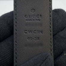 Load image into Gallery viewer, GUCCI Guccissima Belt Size 95 Black474313 Leather
