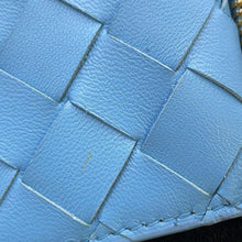 将图像加载到图库查看器中，Bottega Veneta INTRECCIATO Tri-fold Compact Wallet Light Blue690568 Leather
