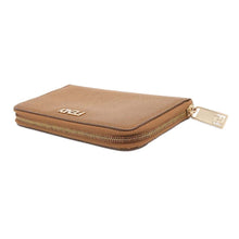 Load image into Gallery viewer, FENDI Logo round zip Long Wallet Gold8M0024 Leather
