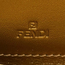 将图像加载到图库查看器中，FENDI Logo round zip Long Wallet Gold8M0024 Leather
