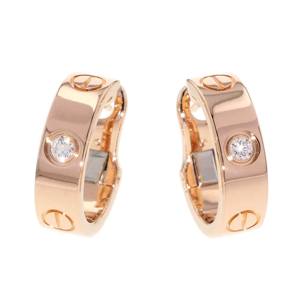 CARTIER LOVE Earring Diamond B8301218 18K Pink Gold