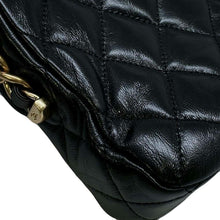 Load image into Gallery viewer, CHANEL Top Handle Double Pocket Flap Shoulder Bag Black AS4993 Shiny Lambskin
