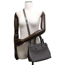 将图像加载到图库查看器中，BURBERRY Banner 2WAYHandbag Sepia Grey 8006617 Leather
