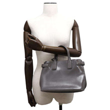 将图像加载到图库查看器中，BURBERRY Banner 2WAYHandbag Sepia Grey 8006617 Leather
