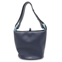 Load image into Gallery viewer, BURBERRY Bucket Shoulder Bag Navy 4072930 Leather
